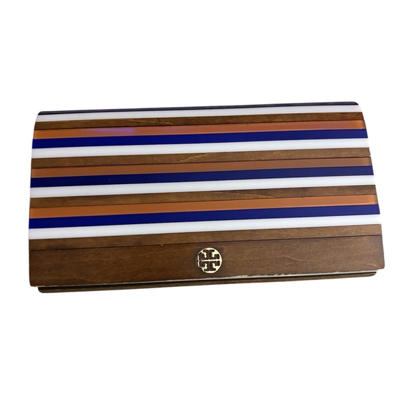 Tory Burch Handbags - Tory Burch Rayna Color Block Resin Clutch Multi Colored RARE